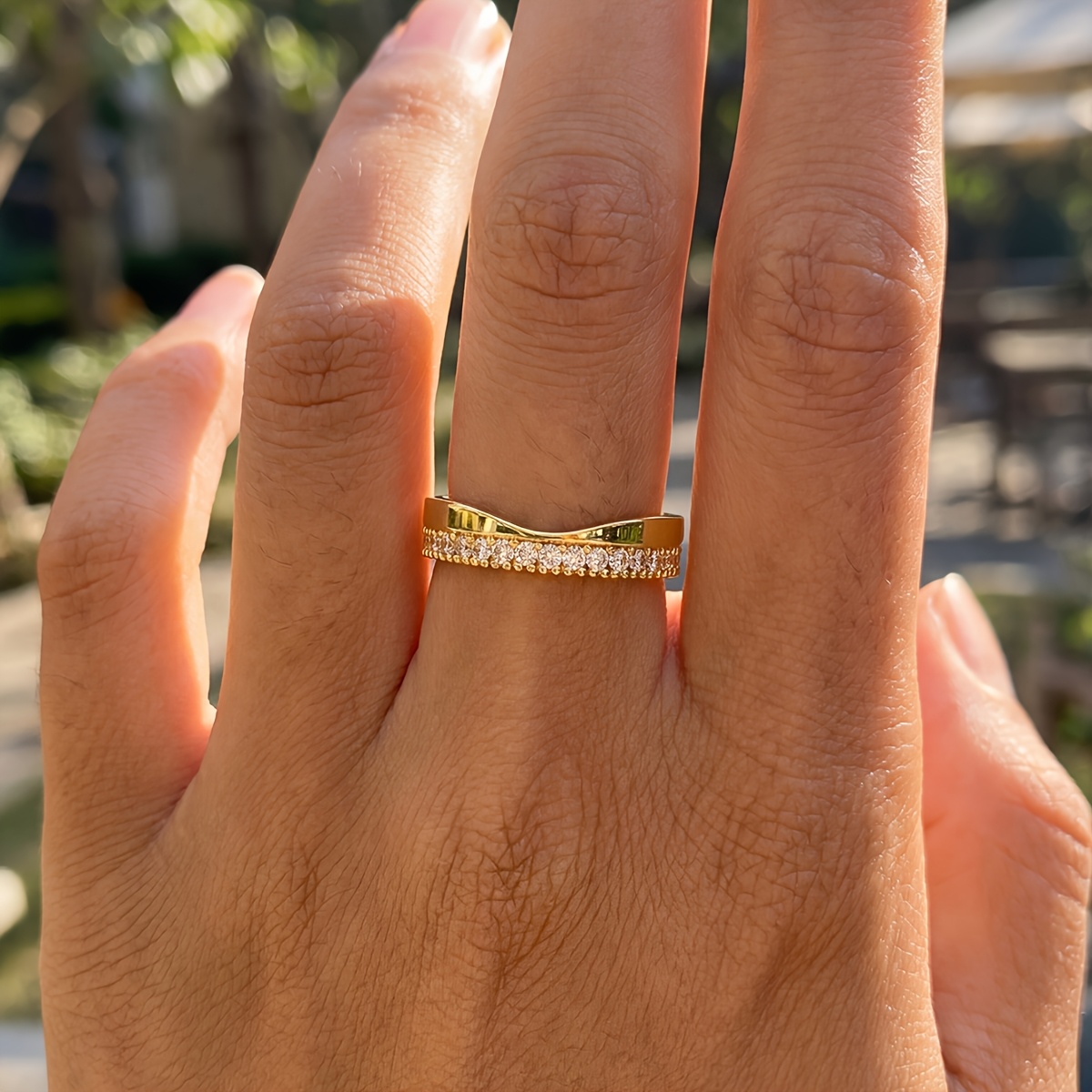 Women's Easy Design Ring for Holiday and Special Occasions